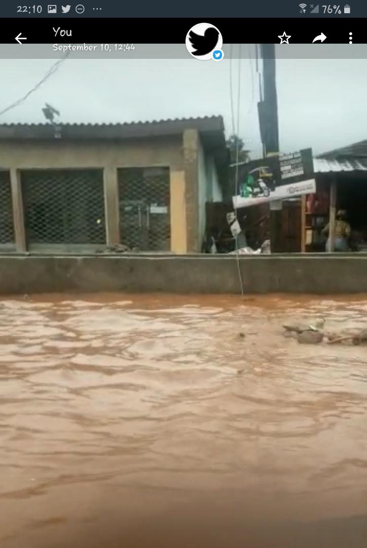 Amid Road Repairs , Flood Take Over Ile-Ife Communities