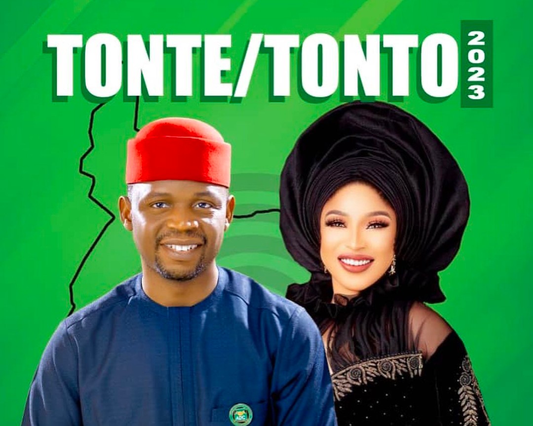 Reactions Troll Tonto Dikeh as she gets nominated as Running Mate in Rivers State Gubernatorial Election