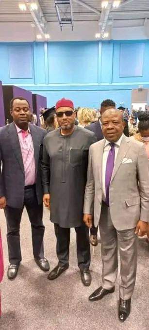 Chief Emeka Ihiedioha and friends at the event 
