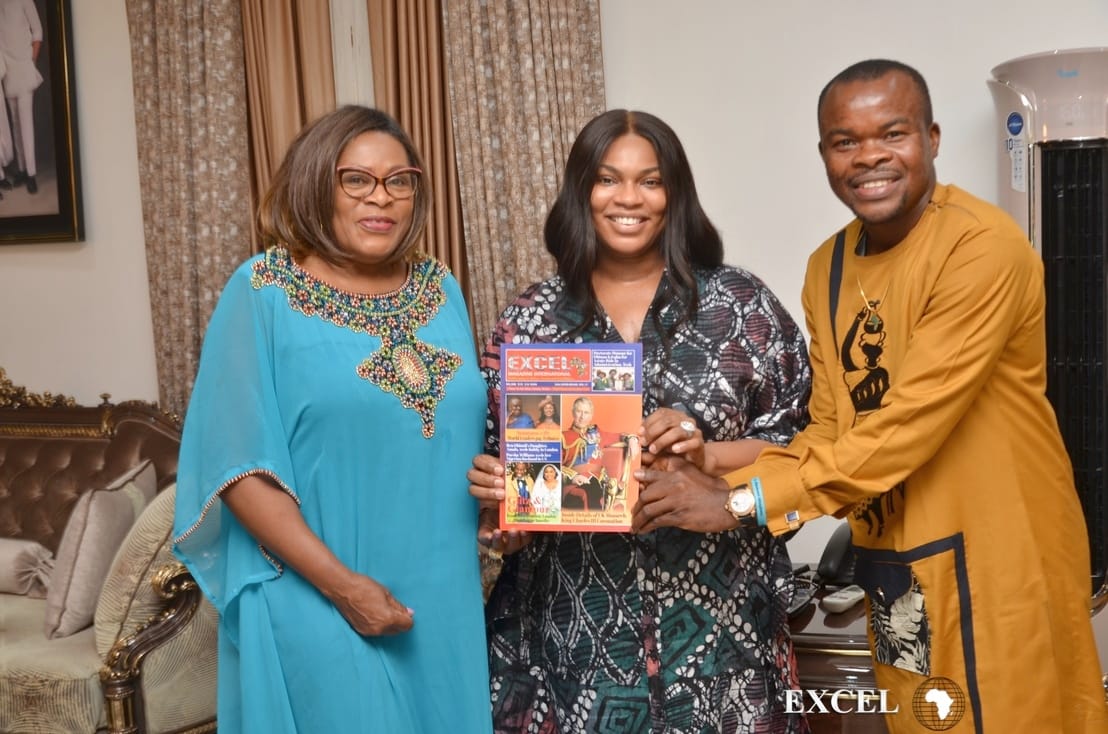 Excel Magazine High Powered US Team Pays Courtesy Visit to Chief Mrs Iwuanyanwu, CEO The Venue Interiors