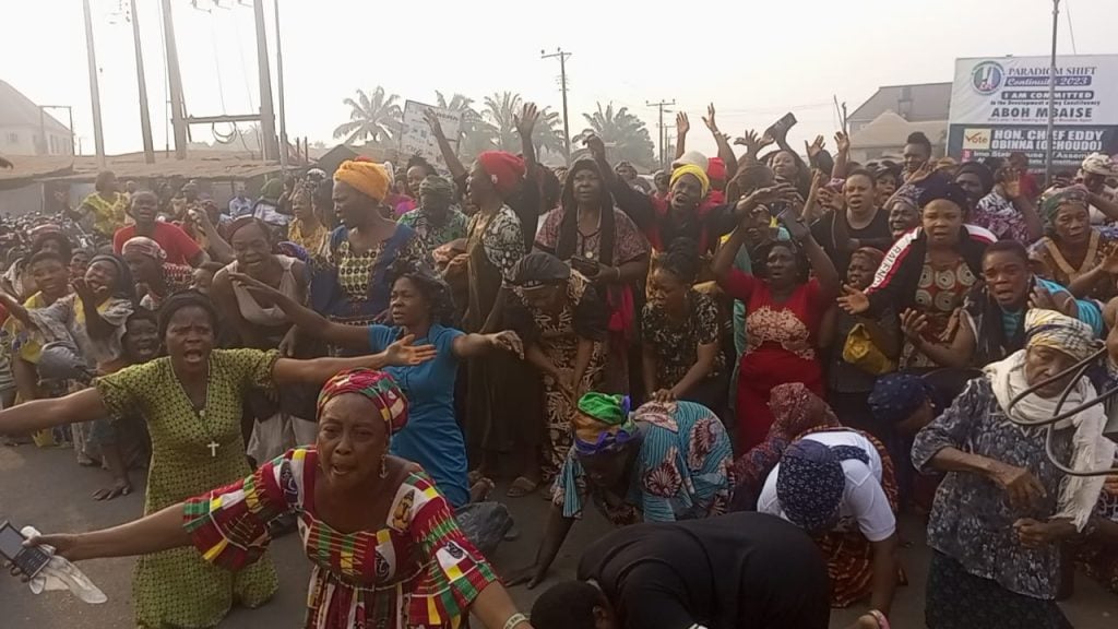 Imo Women Express Agony, Protest Continued Detention of their Traditional Ruler