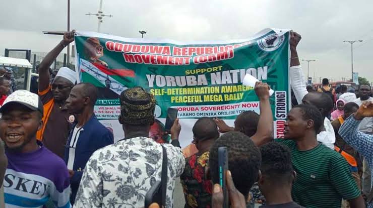 Several Injured as Police Clash Yoruba Nation Agitators in Lagos