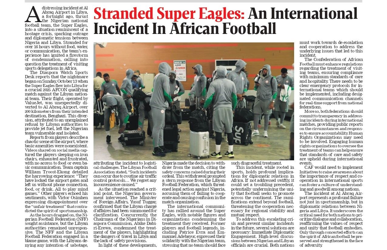 A Controversial International Incident in African Football