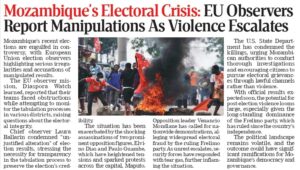 Mozambique Election Crisis: EU Observers Report Manipulations, Rising Violence 